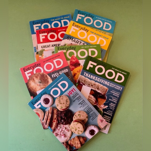 Martha Stewart Other - Martha Stewart Everyday Food Magazine with Blue and Red Cover